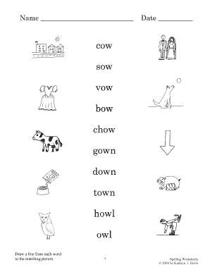 Spelling Worksheet for Kids
