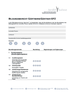 Bildungsbericht Gärtnerin/Gärtner EFZ