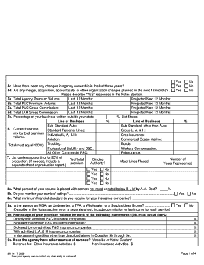Insurance Professionals Errors and Omissions Liability Application