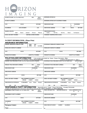 Patient Information Form