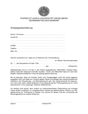 Antiplagiatserklärung
