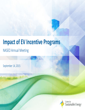 Recommendation for student council - Impact of EV Incentive Programs - NASEO - annualmeeting naseo