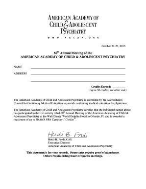 Continuing Medical Education Certificate