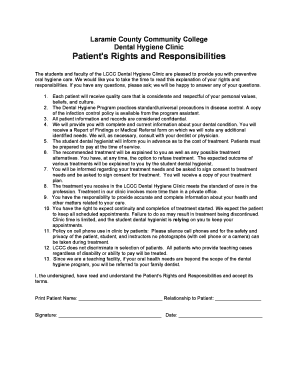 Patient Rights and Responsibilities Form