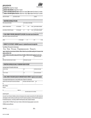 California Vehicle Title Transfer Form