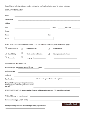 CFR Permission Request Form