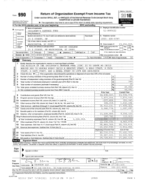 IRS Form 990 2010