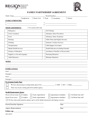 Family Partnership Agreement