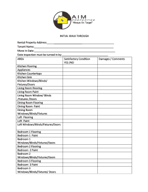 Rental Property Inspection Form