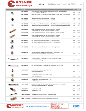 Rösner Kfz-Werkzeuge Order Form