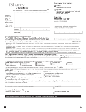 Form W-8BEN-E Certificate of Status of Beneficial Owner