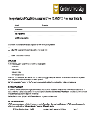 Interprofessional Capability Assessment Tool