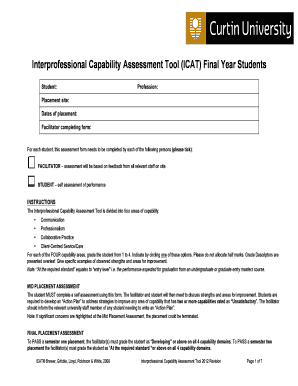 Interprofessional Capability Assessment Tool