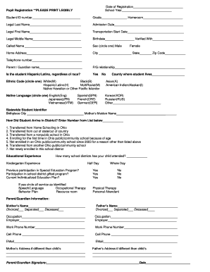 Student Registration Form