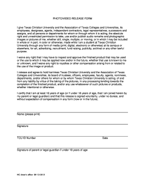 Photo/Video Release Form