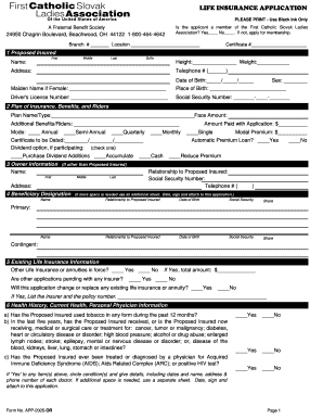 Life Insurance Application Form