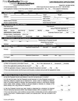 Life Insurance Application Form