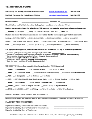 TSI Referral Form