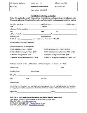 Certification Retesting Application