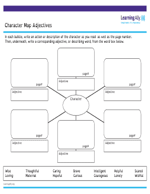 Office disaster recovery plan template - Character Map Adjectives - learningallyorg