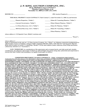 Real Property Sale Contract