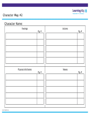 Character Map Template