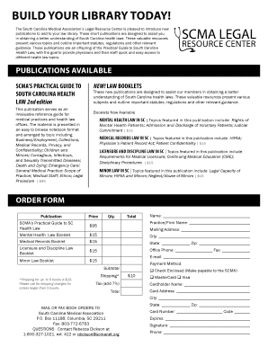 South Carolina Health Law Booklets