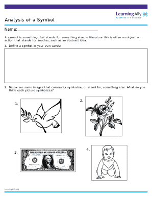 Symbol Analysis Worksheet
