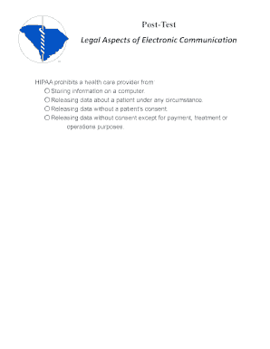 HIPAA Compliance Post-Test