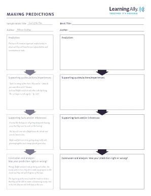 Lord of the Flies Prediction Worksheet