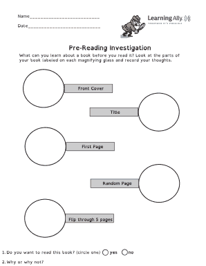 Pre-Reading Investigation - Learning Ally - learningally