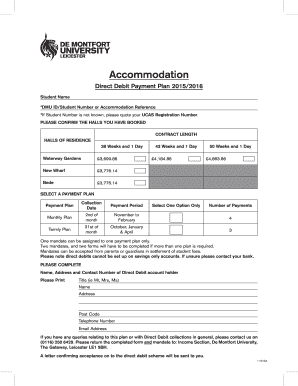 De Montfort University Accommodation Payment Plan