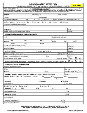 Incident/Accident Report Form