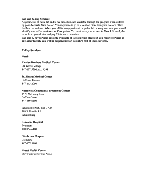 Fillable Online Lab and X-Ray Services Fax Email Print - pdfFiller