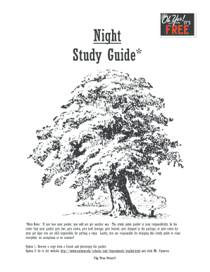 Night Study Guide - Yola