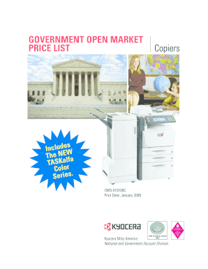 Government Open Market Copier Purchase Order