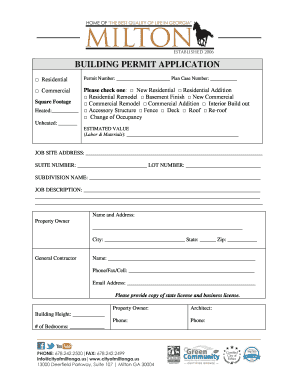 Building Permit Application