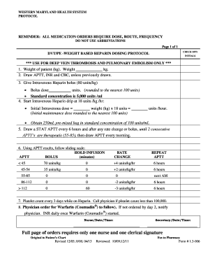 DVT/PE Heparin Dosing Protocol