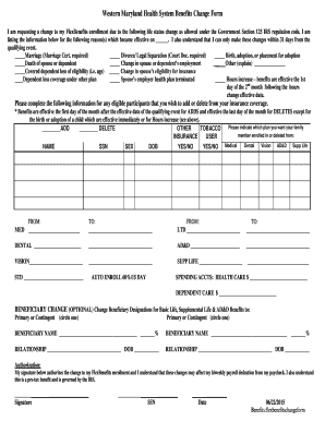 FlexBenefits Change Form