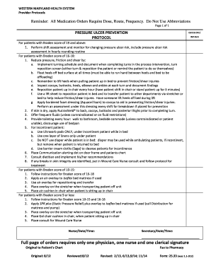 Pressure Ulcer Prevention Protocol