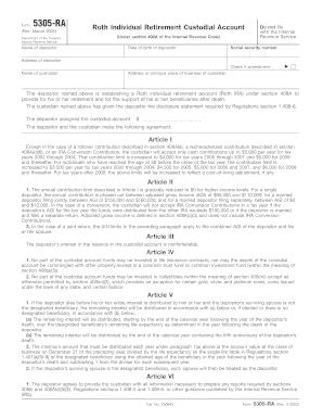 Individual Retirement Account Application