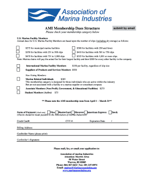 AMI Membership Application