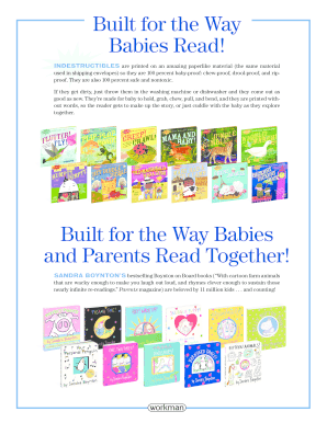 Indestructible Books Order Form