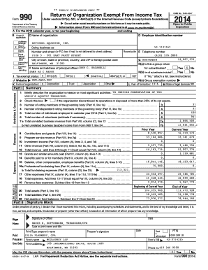 IRS Form 990 2014