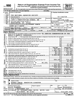 Form 990 Return of Organization Exempt From Income Tax