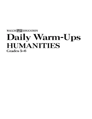 Daily Warm-Ups Humanities