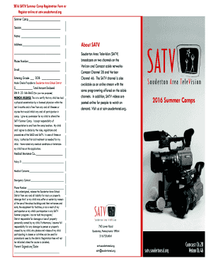 SATV Summer Camp Brochure 2016 - Souderton Area School District - satv soudertonsd