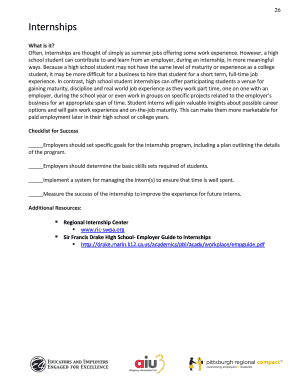 High School Internship Program Guide