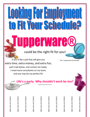 flyer stater tupperware 2009 form