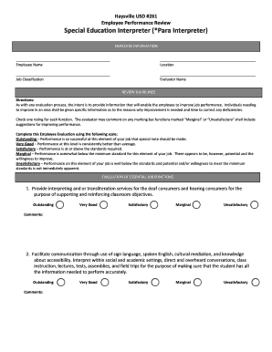 Employee Performance Review